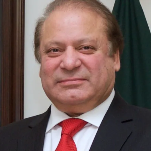 Portrait of Nawaz Sharif