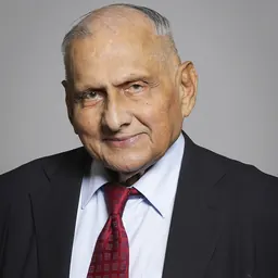 Portrait of Amir Bhatia, Baron Bhatia