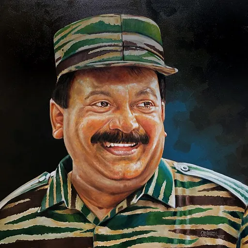 Portrait of Velupillai Prabhakaran