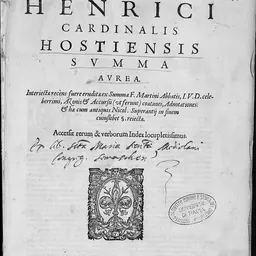 Portrait of Henry of Segusio