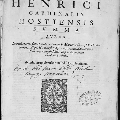 Portrait of Henry of Segusio