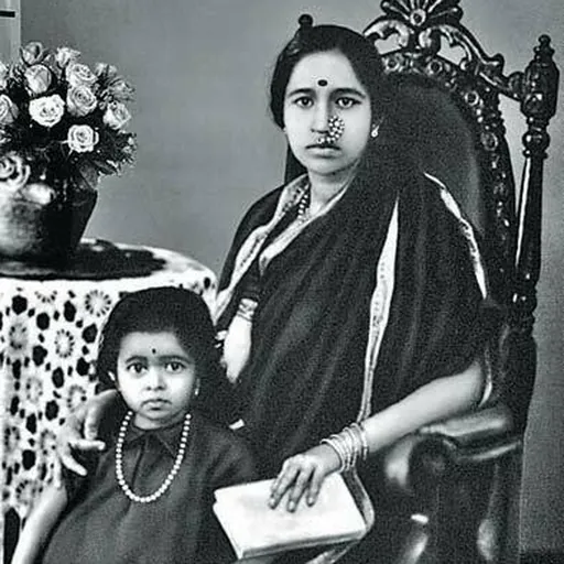 Portrait of Gangubai Hangal