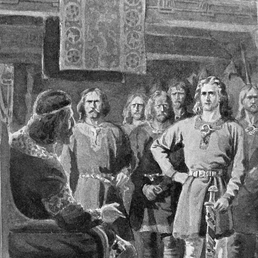 Portrait of Gunnlaugr Ormstunga