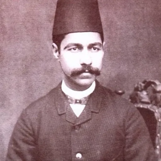 Portrait of Mirza Aqa Khan Kermani