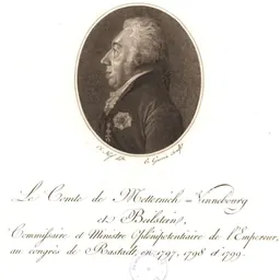 Portrait of Franz Georg Karl von Metternich