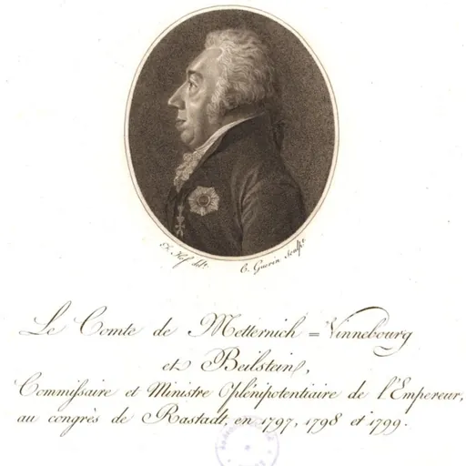 Portrait of Franz Georg Karl von Metternich