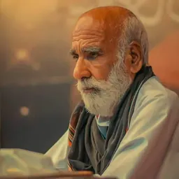 Portrait of Mubarak Qazi