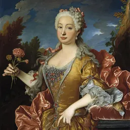 Portrait of Barbara of Portugal, Queen of Spain