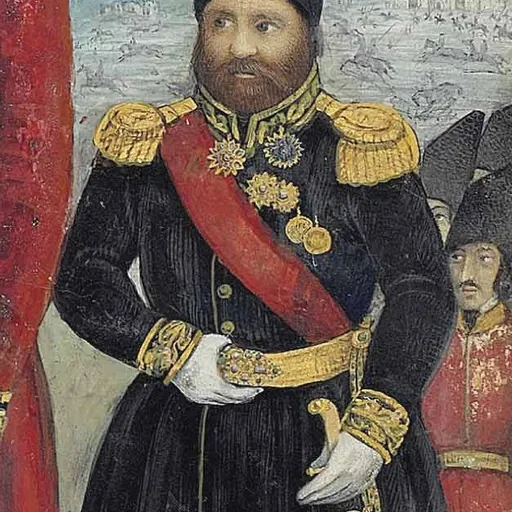 Portrait of Solayman Khan Saham al-Dowleh