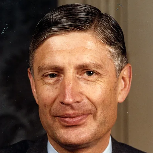 Portrait of Dries van Agt