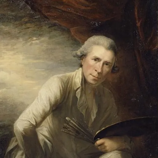 Portrait of George Romney