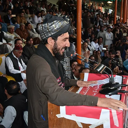 Portrait of Manzoor Pashteen