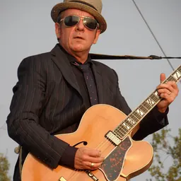 Portrait of Elvis Costello