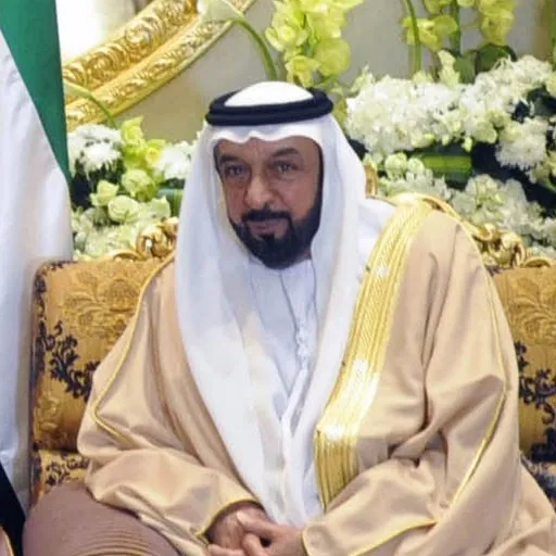 Portrait of Khalifa bin Zayed Al Nahyan