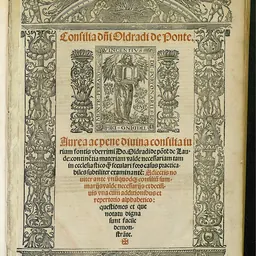 Portrait of Oldradus de Ponte