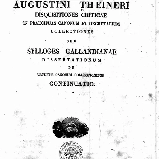 Portrait of Augustin Theiner
