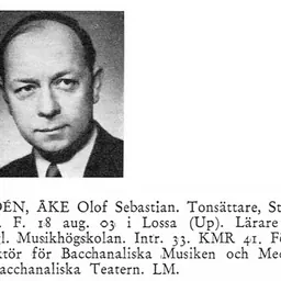 Portrait of Åke Uddén