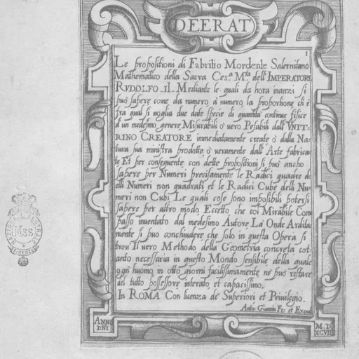 Portrait of Fabrizio Mordente