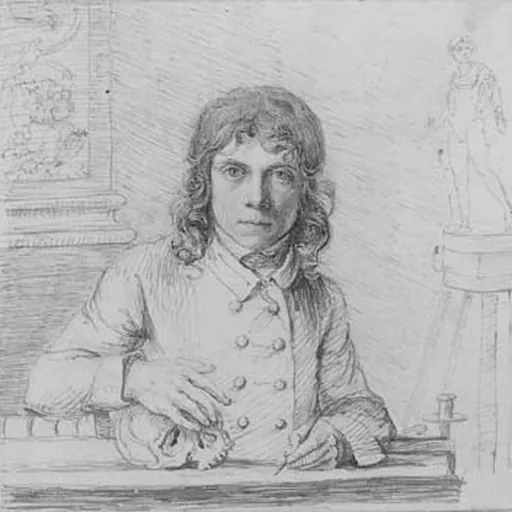 Portrait of John Flaxman Jr.