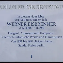 Portrait of Werner Eisbrenner