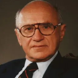 Portrait of Milton Friedman