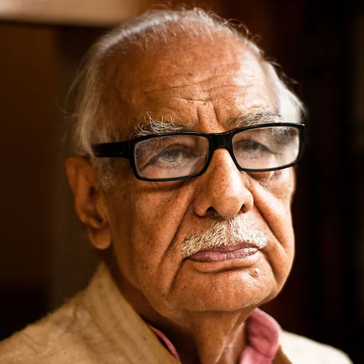 Portrait of Kuldip Nayar