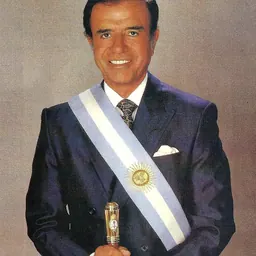 Portrait of Carlos Menem