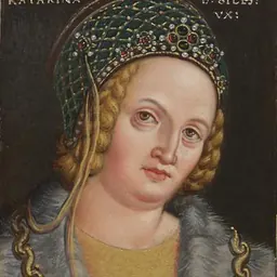 Portrait of Catherine of Austria, Lady of Coucy