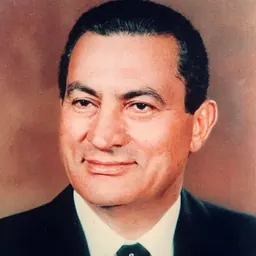 Portrait of Hosni Mubarak