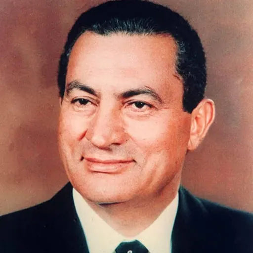 Portrait of Hosni Mubarak