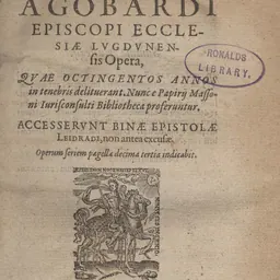 Portrait of Agobard