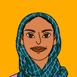 Portrait of Hoda Khamosh