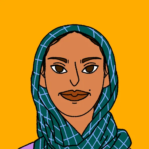 Portrait of Hoda Khamosh