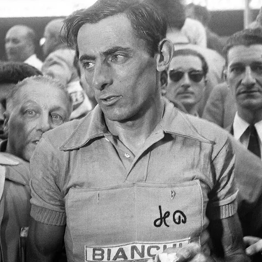Portrait of Fausto Coppi