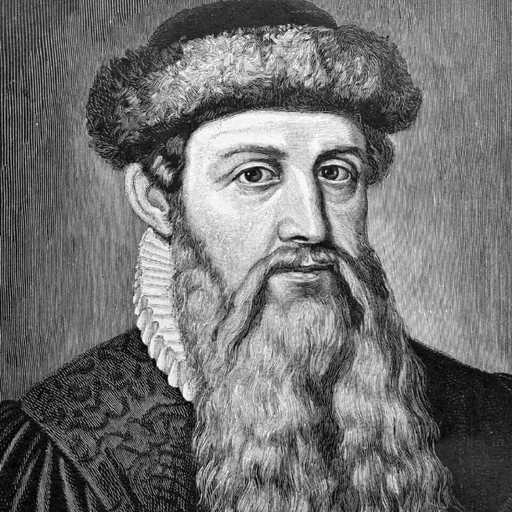 Portrait of Johannes Gutenberg