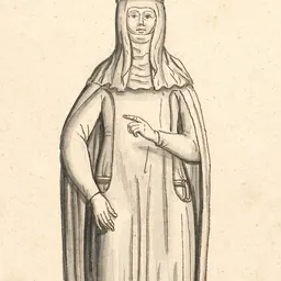 Portrait of Blanche of Navarre, Queen of France