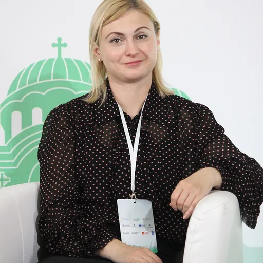 Portrait of Yevheniia Kravchuk