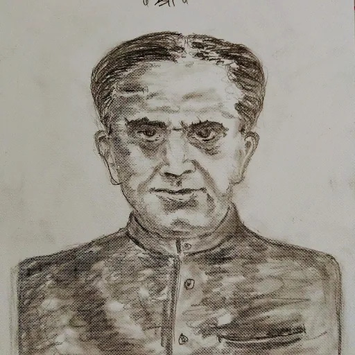 Portrait of Nagorao Ghanashyam Deshpande
