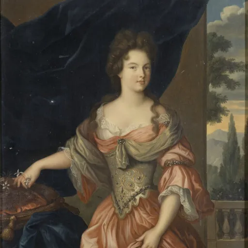 Portrait of Marie Anne de Bourbon, Duchess of Vendôme