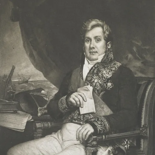 Portrait of Jean-Guillaume, baron Hyde de Neuville