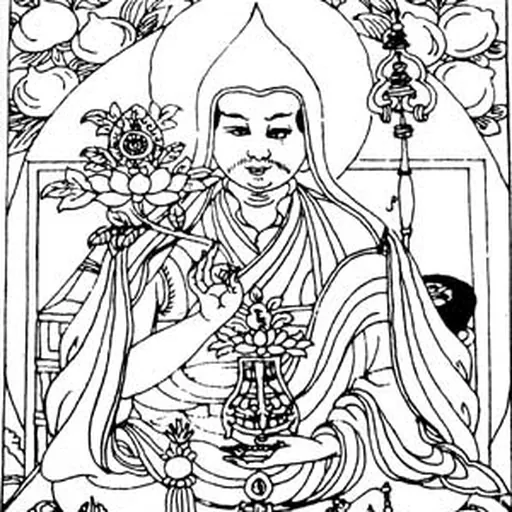 Portrait of Ngawang Lobzang Gyatso