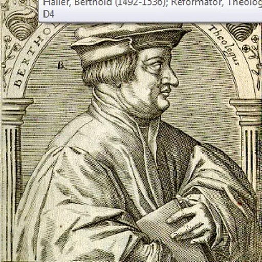Portrait of Berchtold Haller