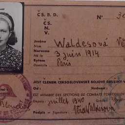 Portrait of Věra Waldes