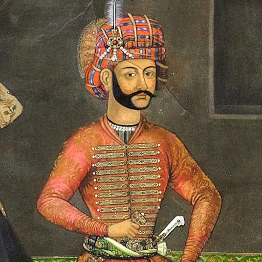 Portrait of Abbas II of Persia