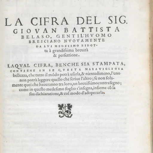 Portrait of Giovan Battista Bellaso