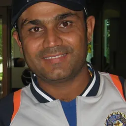 Portrait of Virender Sehwag