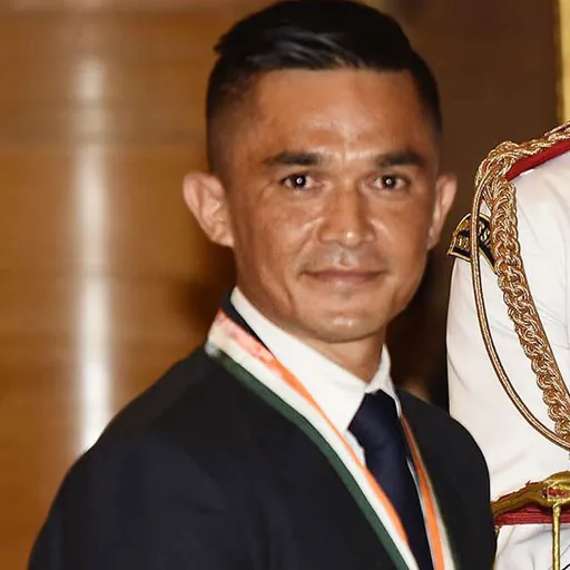 Portrait of Sunil Chhetri