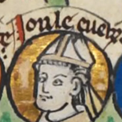 Portrait of Hugo d'Eu, Bishop of Lisieux