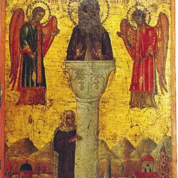 Portrait of St. Alypius the Stylite