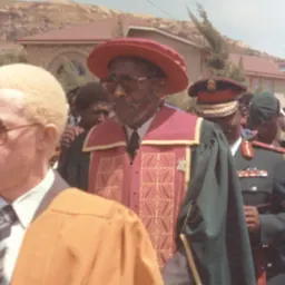 Portrait of Moshoeshoe II of Lesotho